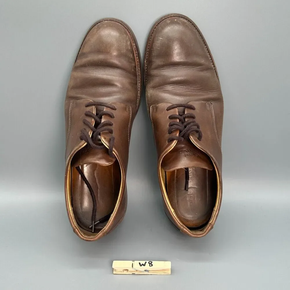 Samuel Hubbard Founders Men's 9 Brown Dress Shoes Lace-Up Low Top Oxford Casual